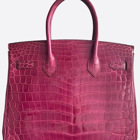 Hermes Pink Crocodile Birkin 30 - Picture 3 of 7